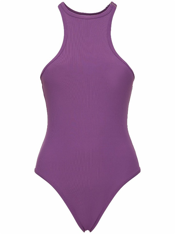 Photo: THE ATTICO Ribbed Lycra One Piece Swimsuit