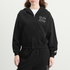 ICECREAM Women's Crystal Zip Through Hoodie in Black