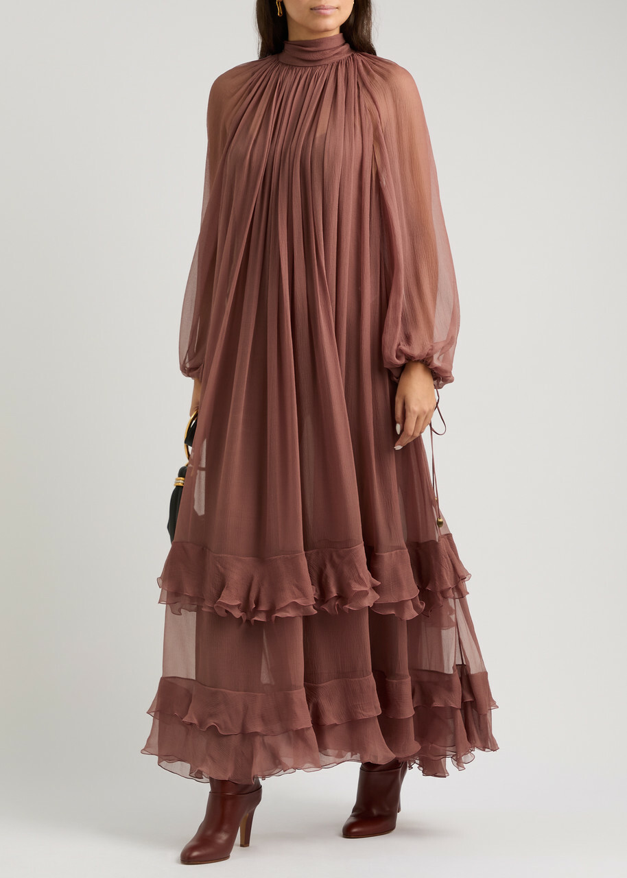 Chloe フレアマキシスカト CHC22AMJ02550 705 マチフレアスカート|allureville OFFICIAL SITE / ONLINE SHOP
