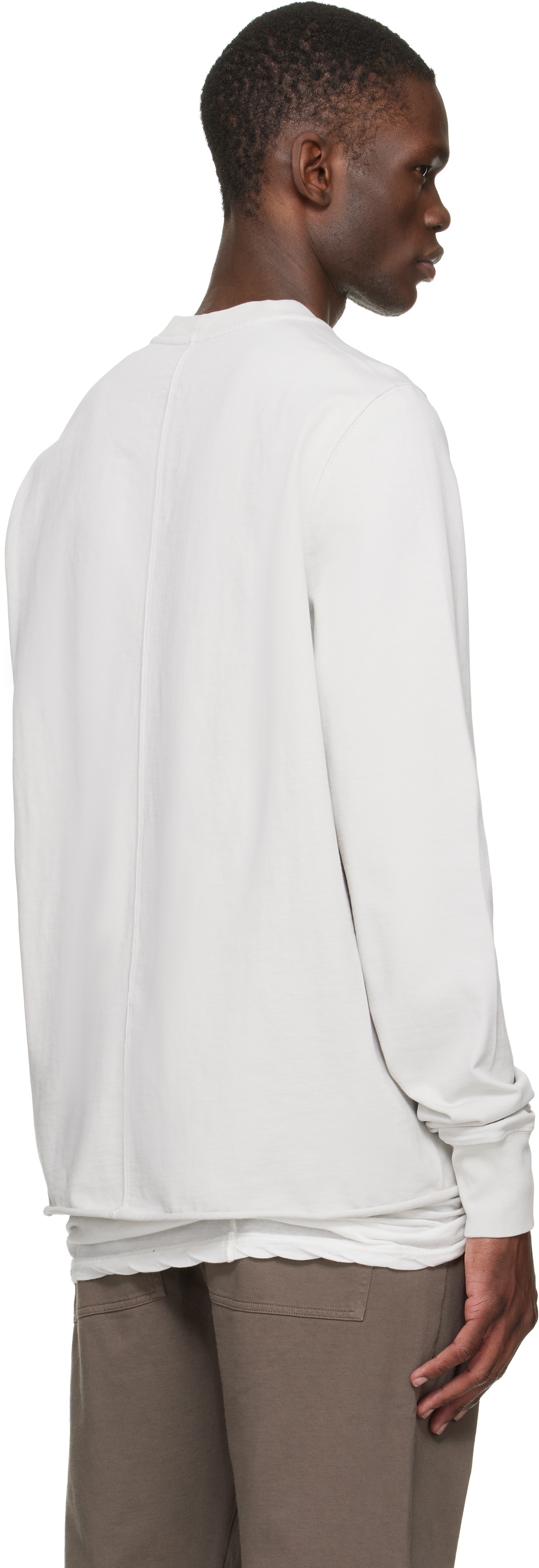 Rick Owens DRKSHDW Off-White Temple Crewneck Sweatshirt