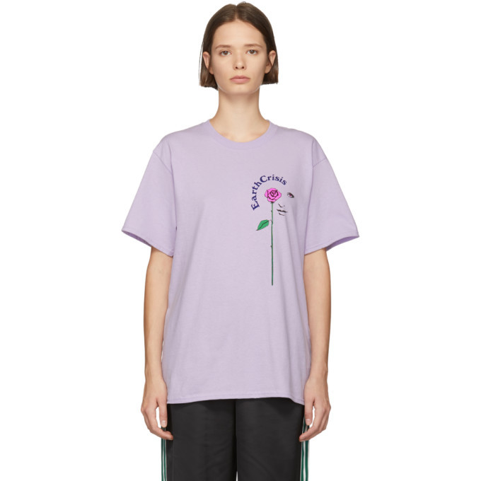 NOAH Tシャツ パープル Noah NYC Purple Earth Crisis T-Shirt Noah NYC