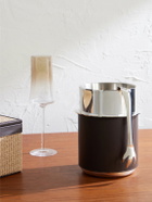 Brunello Cucinelli - Leather-Trimmed Silver-Plated Glacette