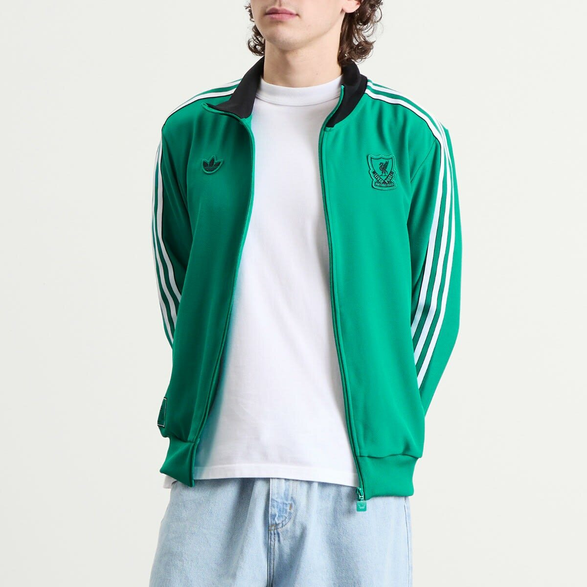 Adidas Liverpool FC Icon Track Top in Sea Green