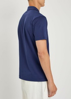 Sunspel Cotton-jersey Polo Shirt Dark Blue