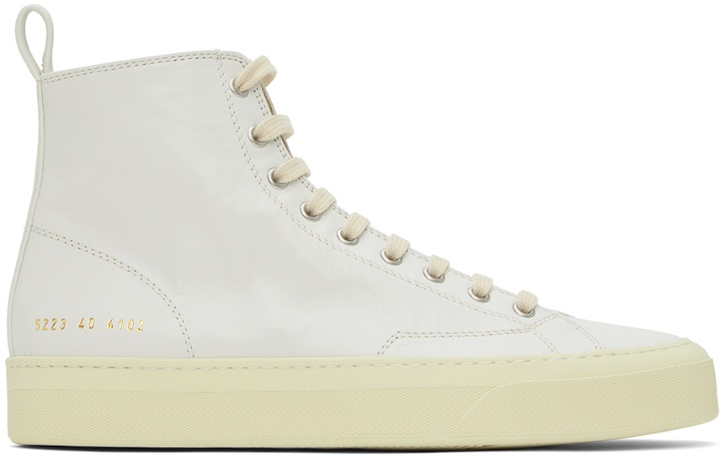 Photo: Common Projects Off-White Tournament High Sneakers