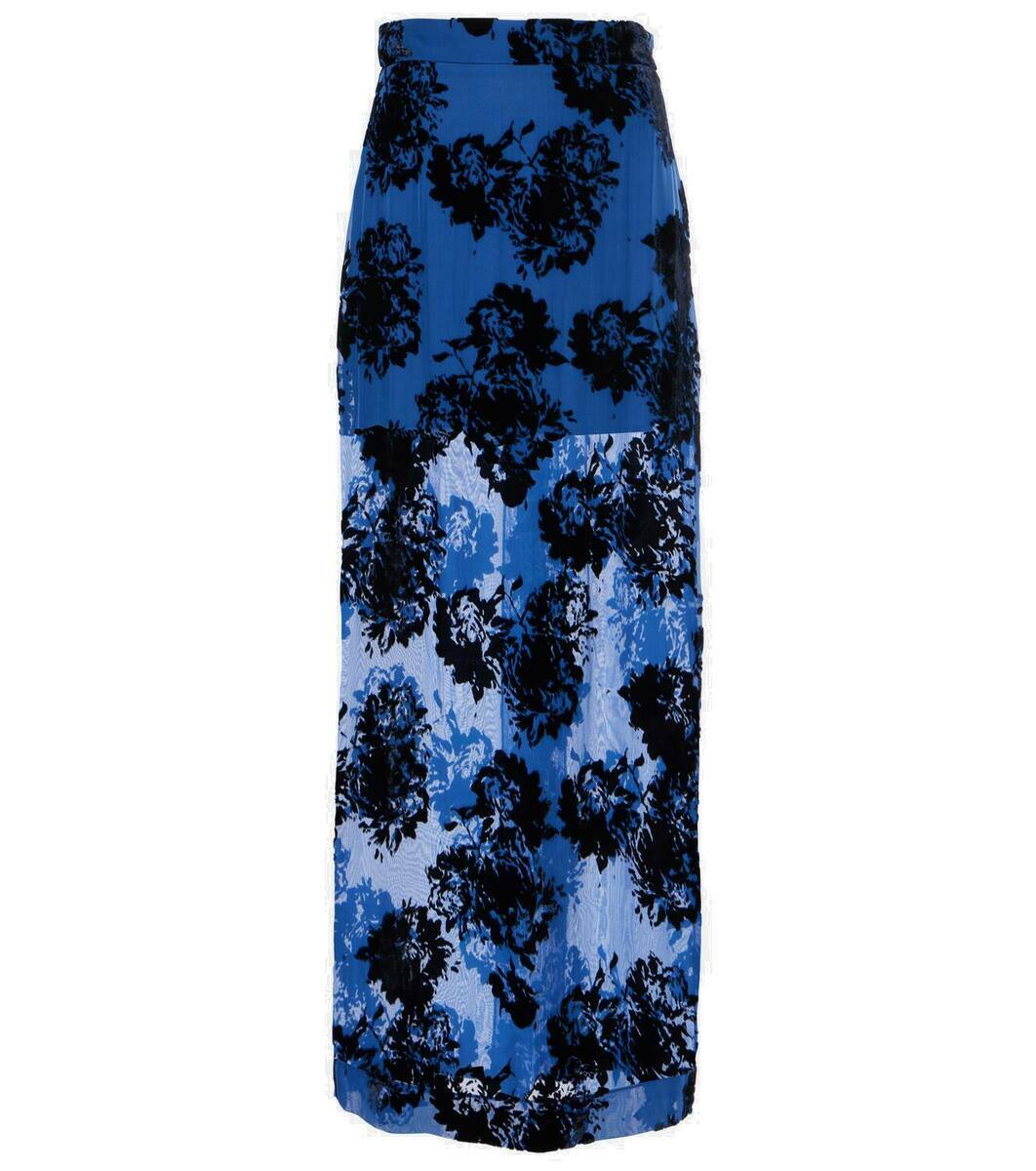 NINA RICCI スカート Devore velvet maxi skirt945595 Nina Ricci Devoré velvet maxi skirt Nina Ricci