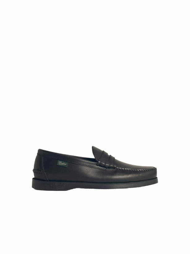 Photo: Paraboot coraux Black Leather Loafers