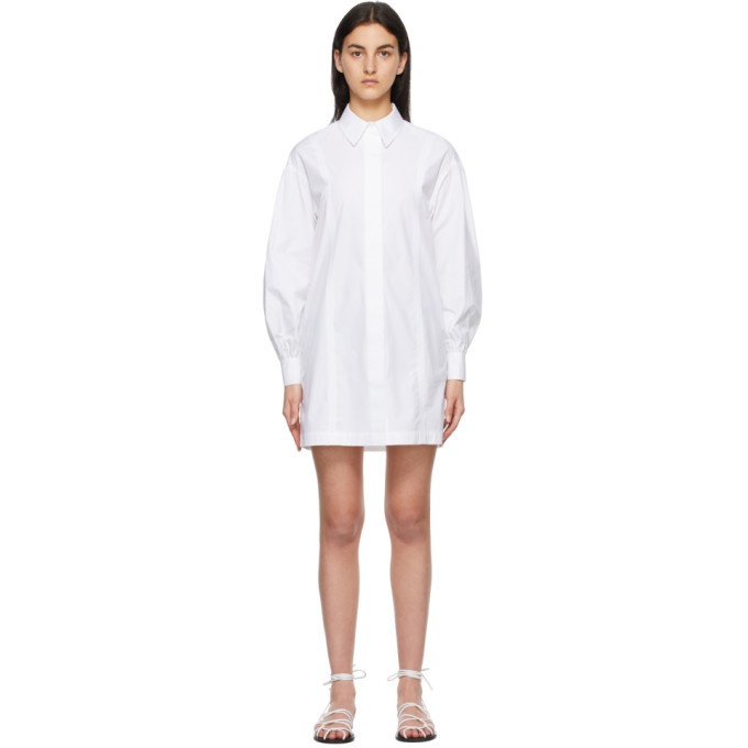 Photo: Loulou Studio White Zena Shirt Dress