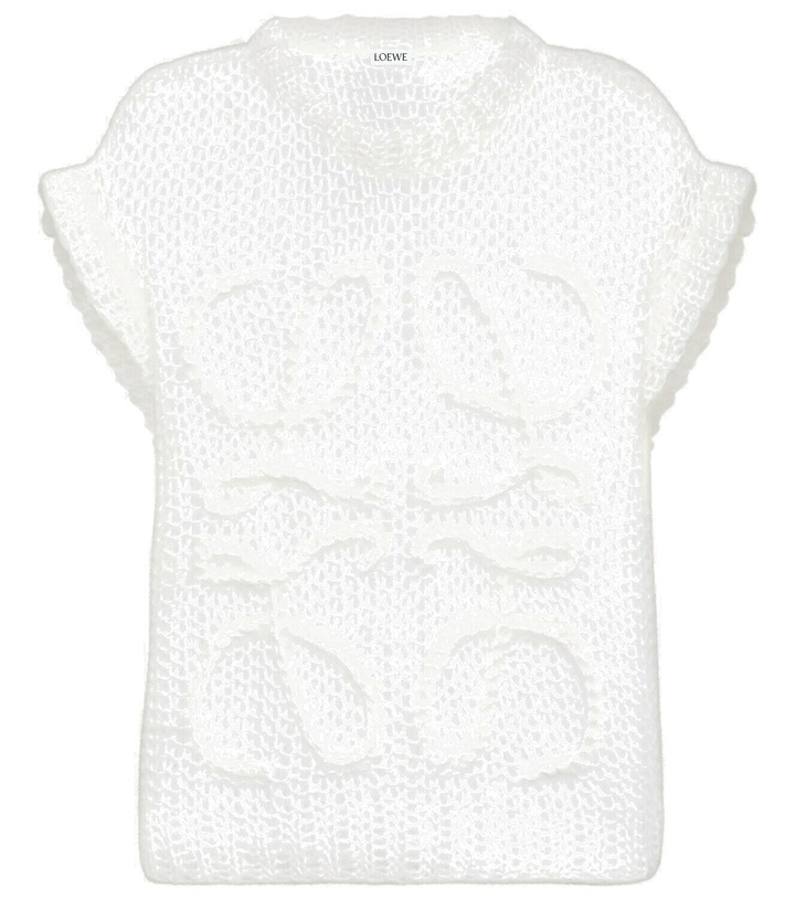 Photo: Loewe Anagram mohair-blend sweater vest