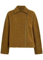 Eileen Fisher Bouclé Wool Jacket Dark Brown