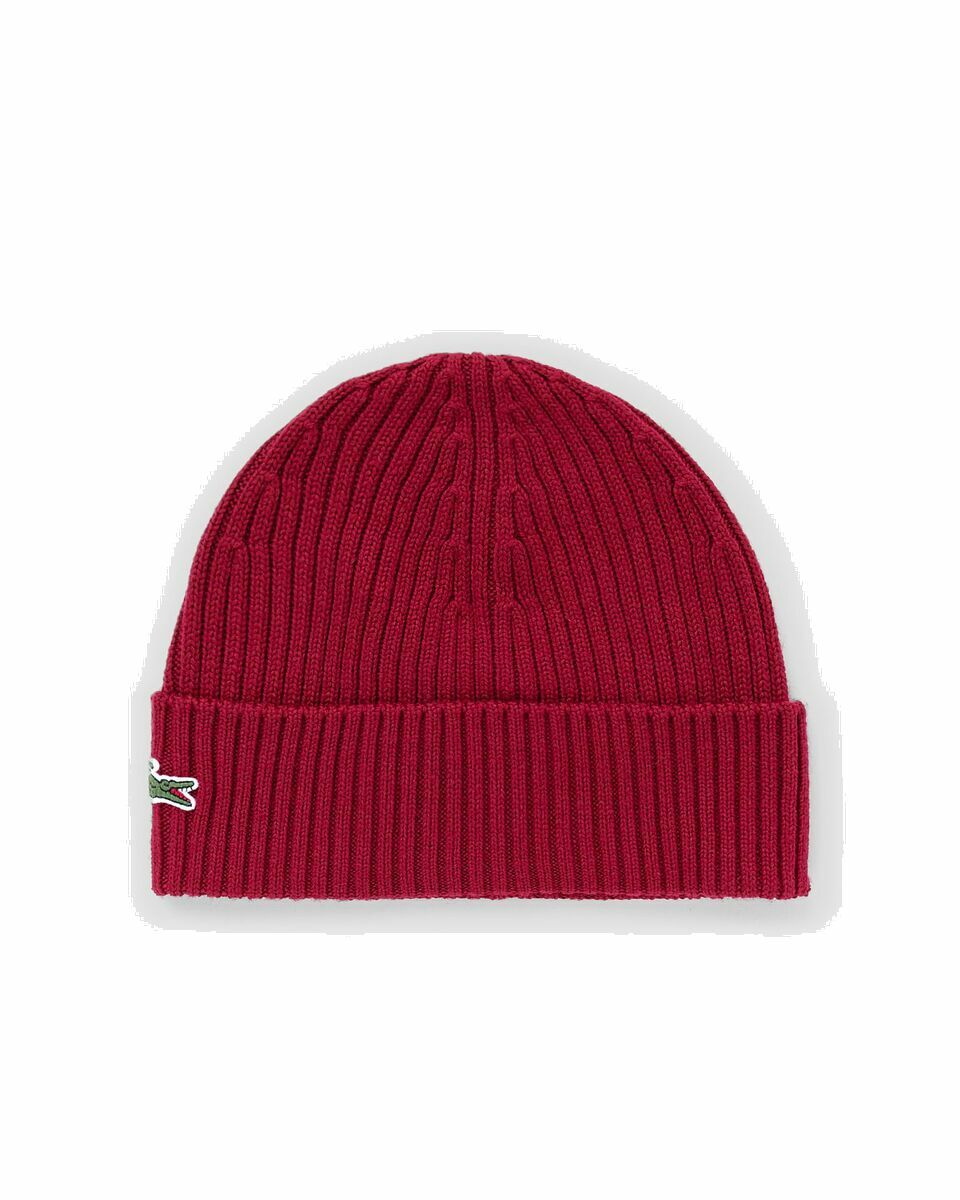 Photo: Lacoste Beanie Red - Mens - Beanies
