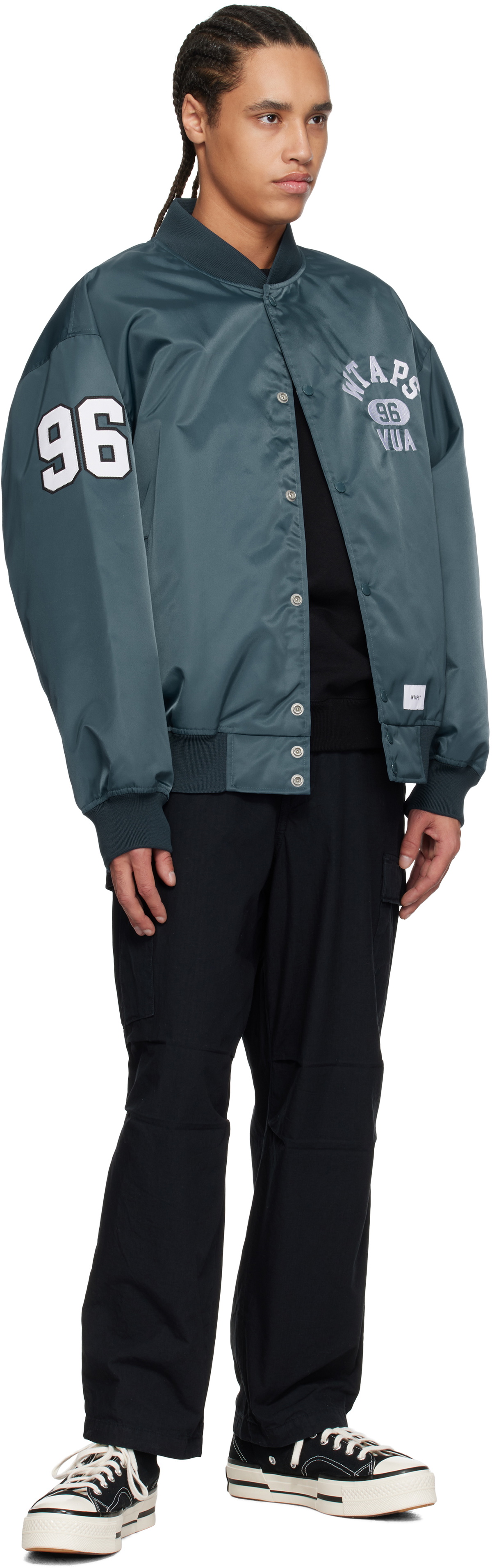 Msize】WTAPS Team / Jacket / Nylon. TEAL WTAPS Blue Nylon Team