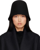 La Collection Black Madelyn Beach Hat