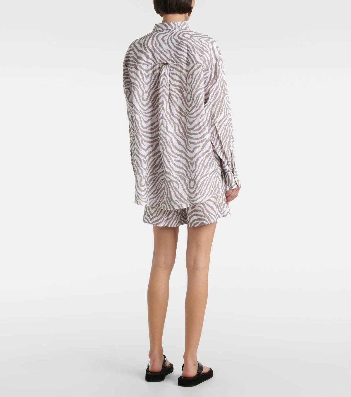 Heidi Klein Zebra-print linen shirt