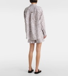Heidi Klein Zebra-print linen shirt