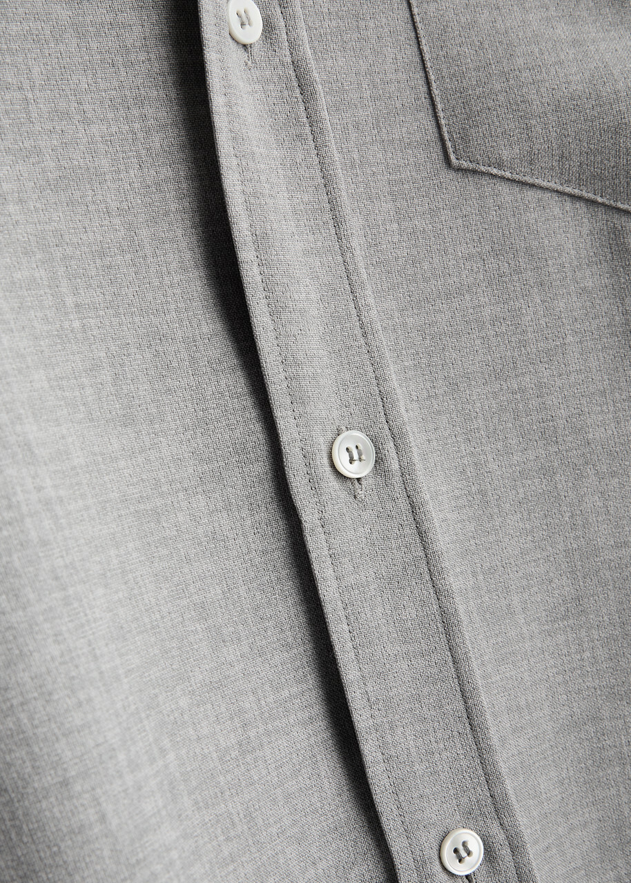 Darkpark Anne Woven Shirt Light Grey