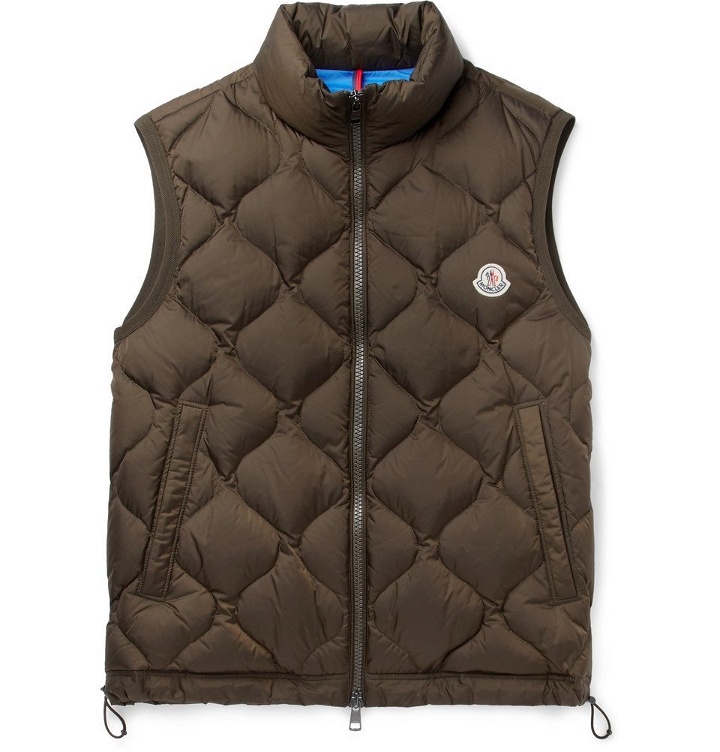 Photo: Moncler - Allemont Quilted Shell Down Gilet - Men - Army green