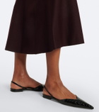 Victoria Beckham Victoria leather slingback flats