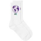 Melody Ehsani Women's ME. Worldwide Sock in White