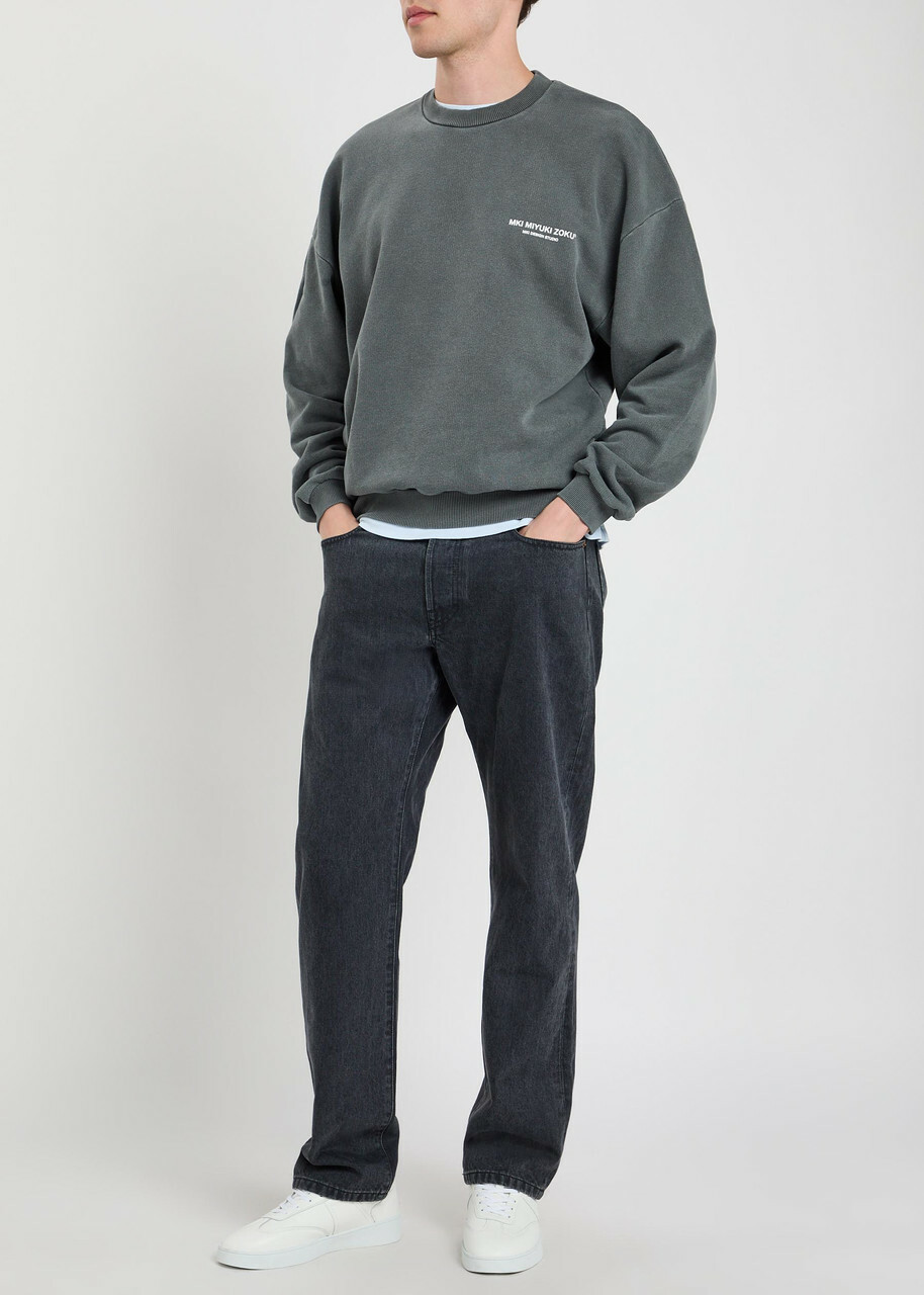 Mki Miyuki Zoku Design Studio Logo-print Cotton-blend Sweatshirt Black Other