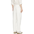 Lemaire White Summer Chino Trousers