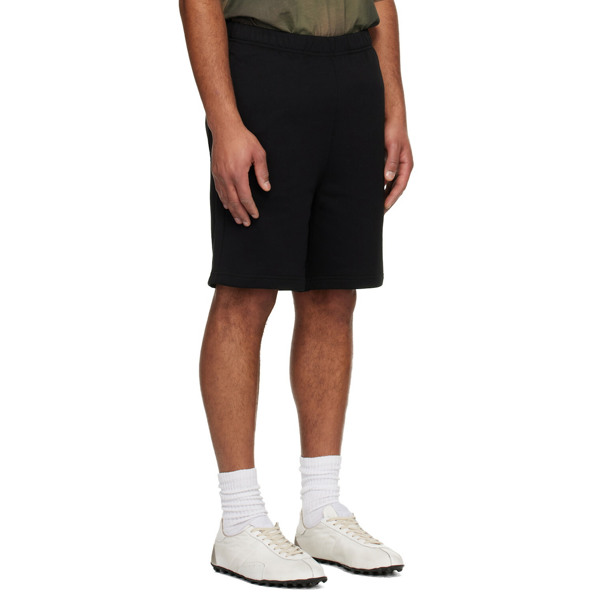 AAPE by A Bathing Ape Black 'AAPENOW' Moonface Logo Sweat Shorts