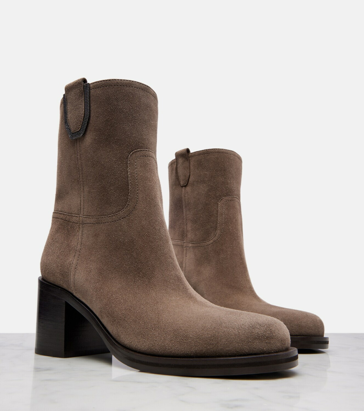 Brunello Cucinelli Suede ankle boots