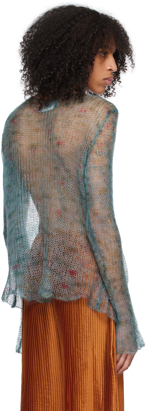 Lukhanyo Mdingi Green Open Front Cardigan