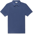 Sunspel - Pima Cotton-Piqué Polo Shirt - Men - Blue
