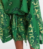 The Attico Bandana cotton muslin minidress
