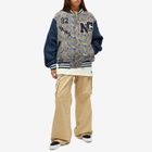 Vans Vault X Nigel Cabourn Letterman Jacket in Multi