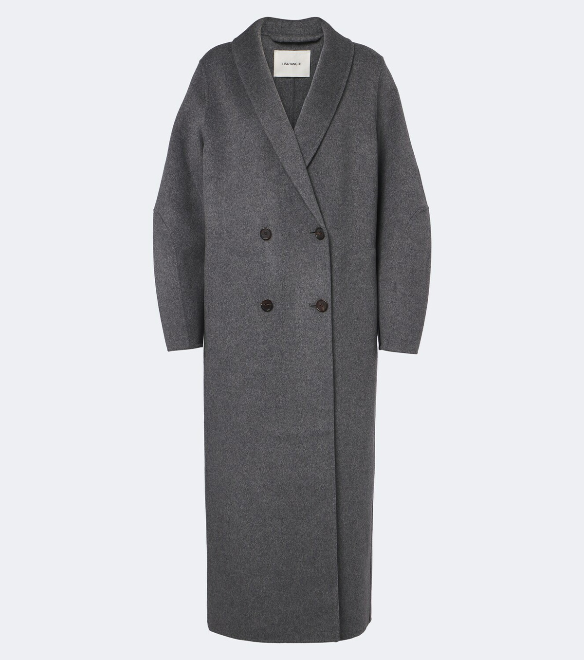 Lisa Yang Double-breasted wool and cashmere coat