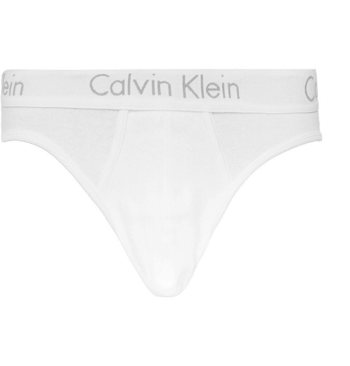 Photo: Calvin Klein Underwear - Cotton-Jersey Briefs - Men - White