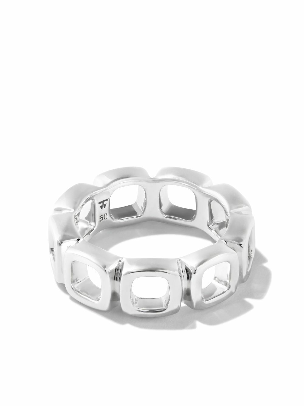 Tom Wood Sterling Silver Cushion Band Open Ring Tom Wood