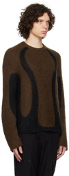 _J.L - A.L_ Brown & Black Liquid Sweater