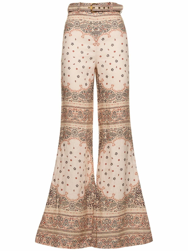 Photo: ZIMMERMANN - Printed Linen Wide Leg Pants