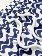 FRESCOBOL CARIOCA - Copacabana Short-Length Printed Swim Shorts - Blue