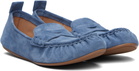 Acne Studios Blue Suede Loafers