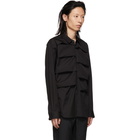 Comme des Garcons Homme Plus Black Cotton Layered Shirt