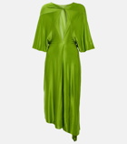 Victoria Beckham - Cape sleeve cutout midi dress