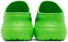 Balenciaga Green Crocs Edition Slides