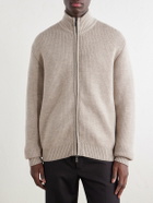 Frescobol Carioca - Minas Merino Wool Zip-Through Sweater - Neutrals