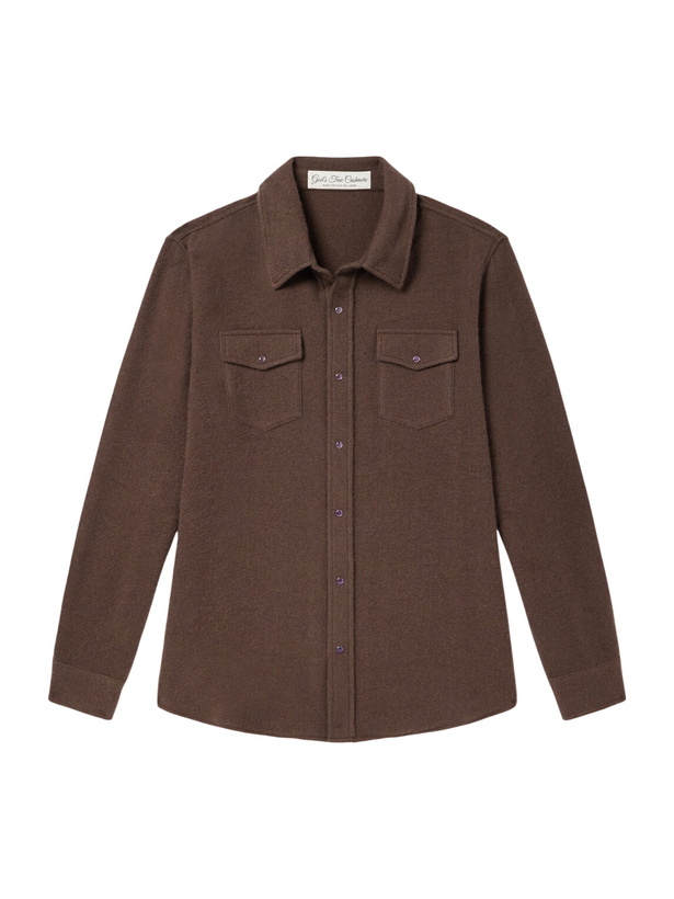 Photo: God's True Cashmere - Cashmere Shirt - Brown