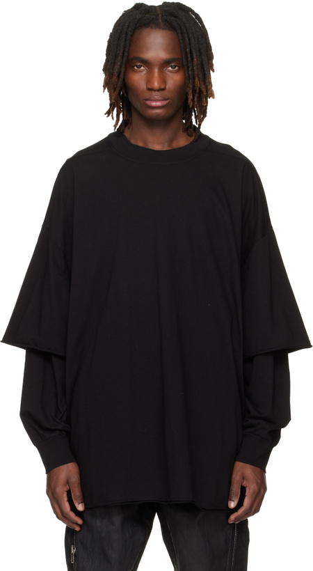 Photo: Rick Owens DRKSHDW Black Temple Tommy Hustler Sweatshirt