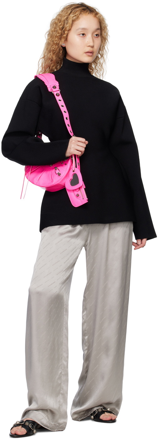 トートバッグ BALENCIAGA Pink Terry Fabric Le Cagole Xs Shoulder Bag Balenciaga Pink terry fabric Le Cagole XS shoulder bag