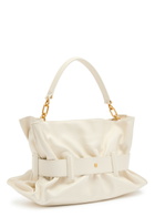 Balmain Anthem Medium Leather Shoulder bag - Cream - One Size