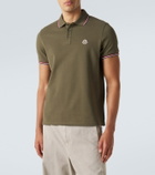 Moncler Logo cotton piqué polo shirt