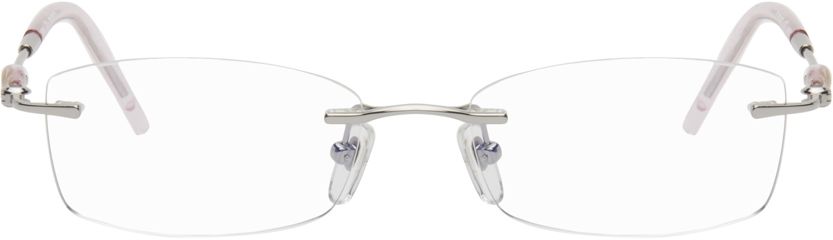 BONNIE CLYDE Silver Metal Lisp Glasses Bonnie Clyde
