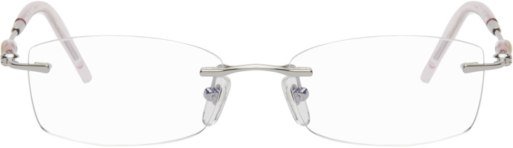 Photo: BONNIE CLYDE Silver Metal Lisp Glasses