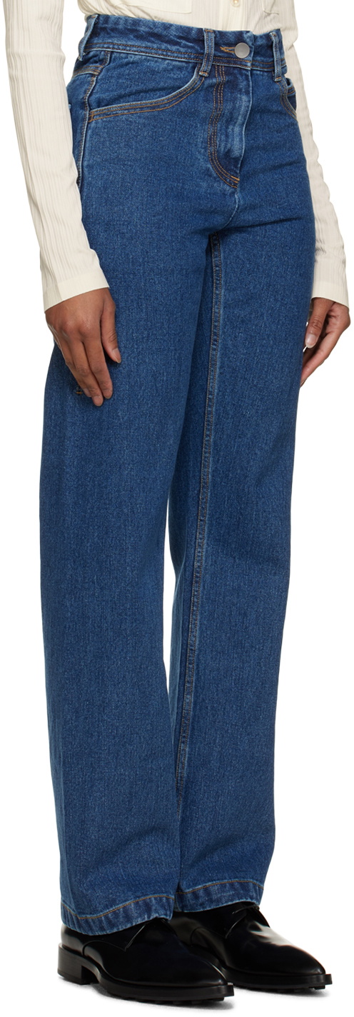 LOW CLASSIC Blue Straight Fit Jeans